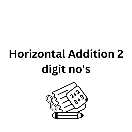 Horizontal Addition 2 digit no's